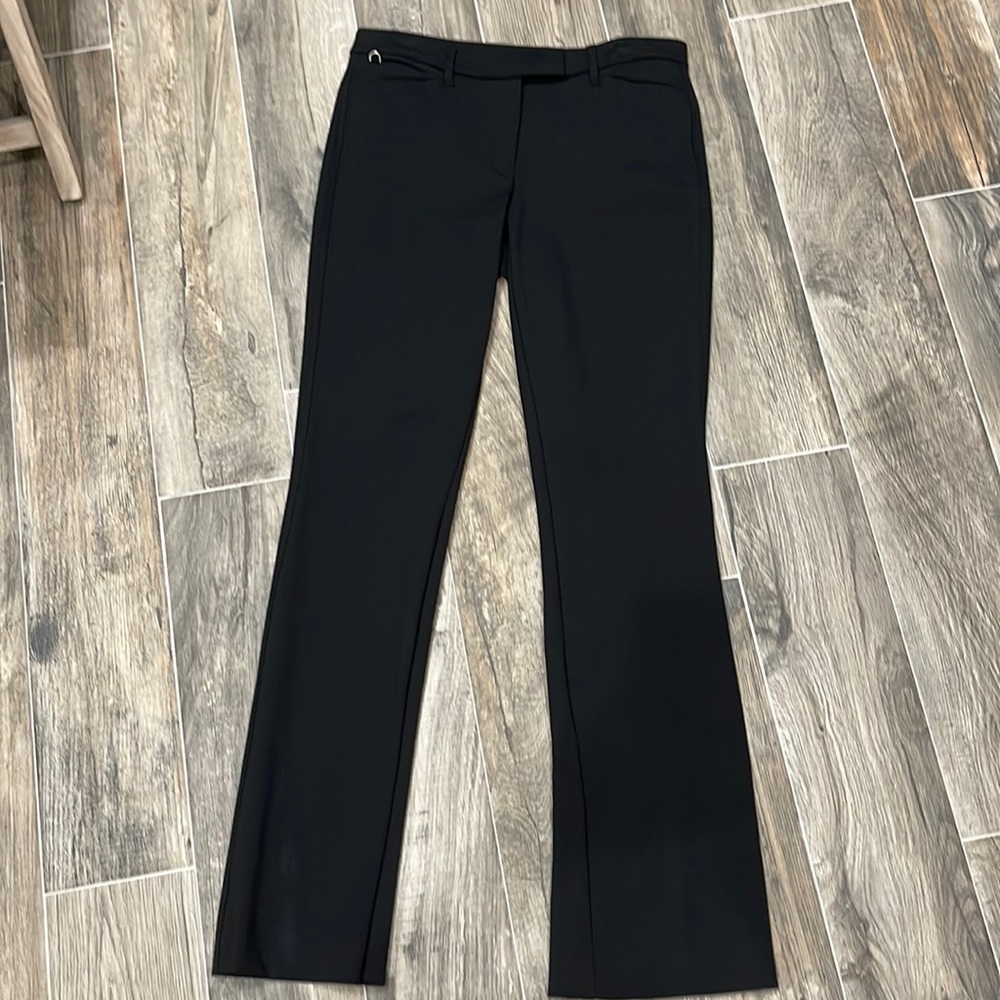 WHBM Black Slim Boot Slacks in LONG
